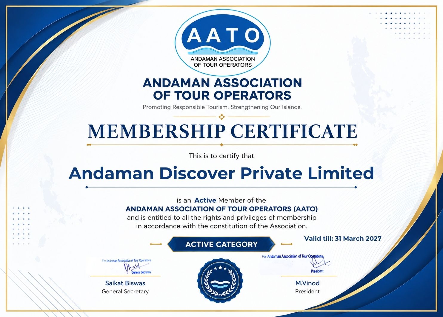 Andaman Association of Tour Operators (AATO)