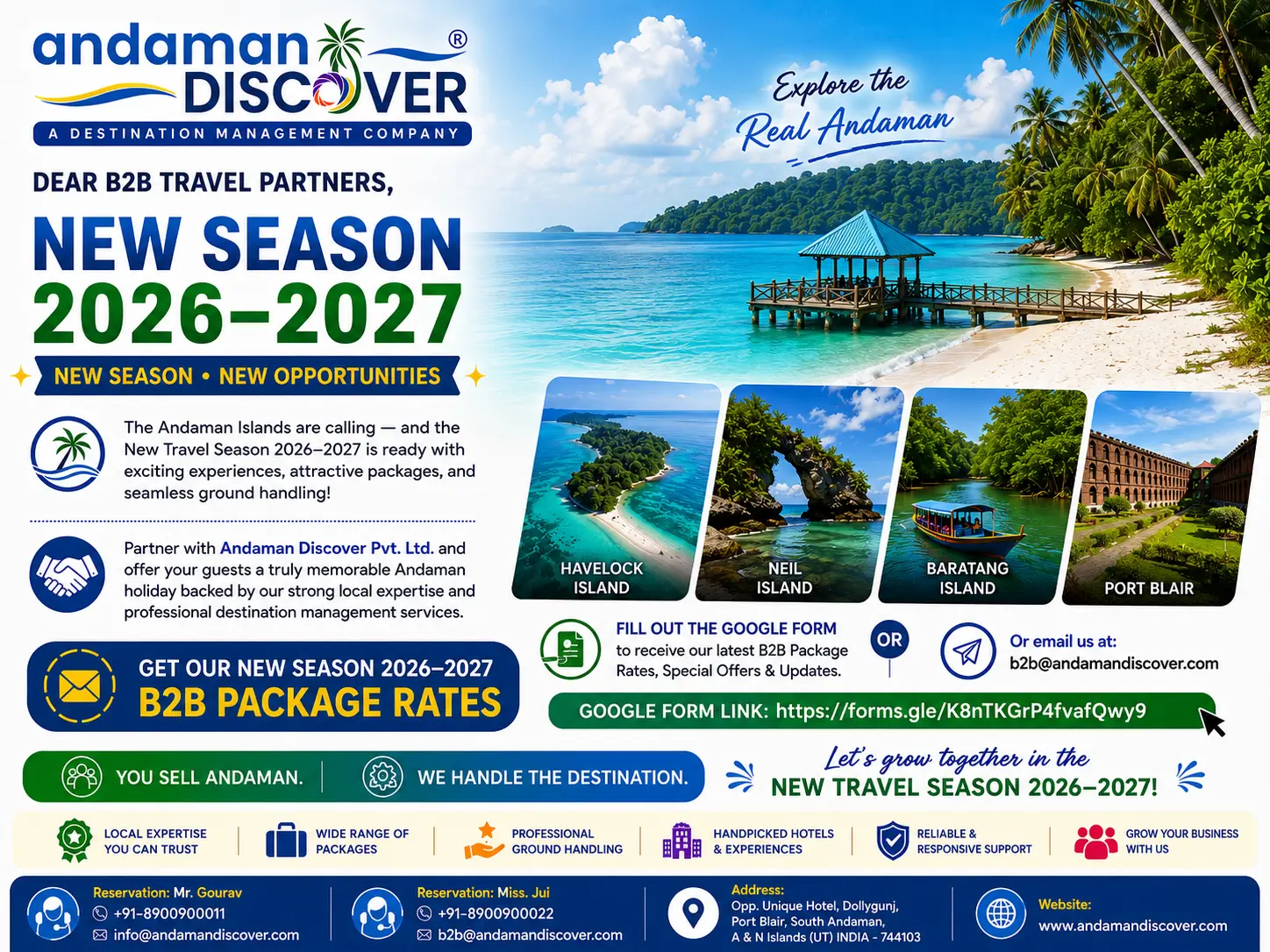 New Travel Season 2026–2027: Partner with Andaman Discover for Your Andaman B2B Business