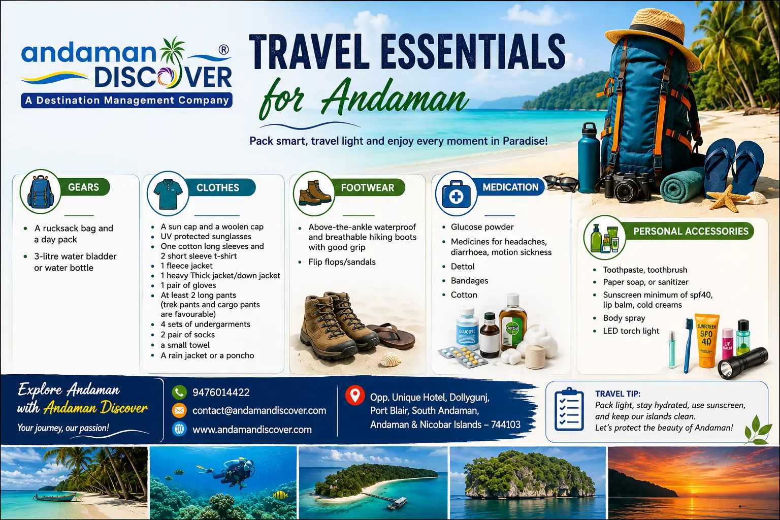 Travel Essentials for Andaman – The Ultimate Packing Guide by Andaman Discover